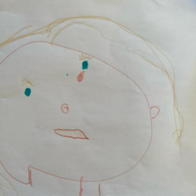Beautiful portrait by a Pre-kindy child